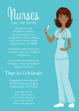 African American Nurse Graduation Invitations