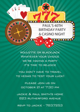 Vegas Casino Town Invitations