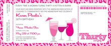 Pink Leopard 30 Tea Length Invitations