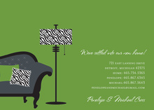 New Home Zebra Announcement Invitations