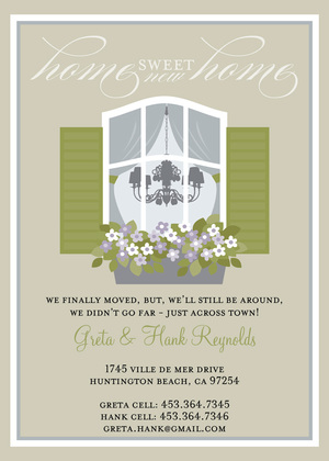 Home Sweet Home Blue Invitations