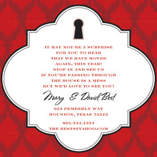 Red Sucess Keyhole Invitations