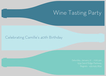 Three Ocean Wine Bottle Invitations