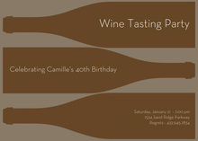 Green Wine Tasting Invitations