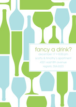 Elegant Wine Country Large Basin Party Invitations