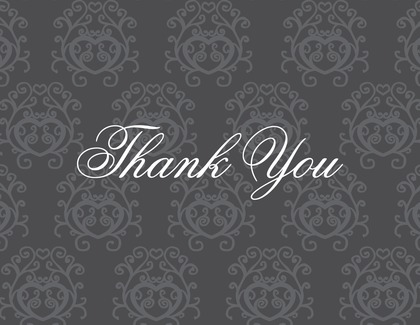 Modern Quirky Black Thank You Cards