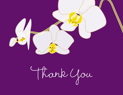 Blooming Orchid Pink Thank You Cards