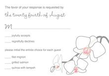 Blooming Orchid Grey RSVP Cards