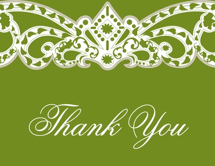 Elegant Vine Frame Green Stickers