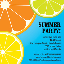 Fresh Oranges Summer Party Invitation