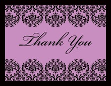 Modern Lavender Ochre Thank You Cards