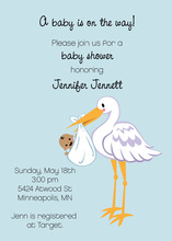 Stork New Birth Invitation