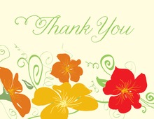 Modern Jubilee White Thank You Cards