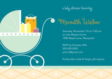 Trendy Pram Invitations