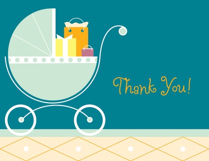Girl Carriage Gifts Girl Thank You Cards