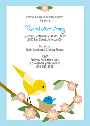 Nursing Little One Girl Invitation