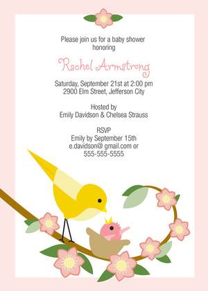 Nursing Little One Invitations