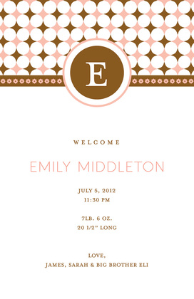 Elegant Initial Invitation