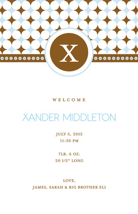 Elegant Initial Invitation