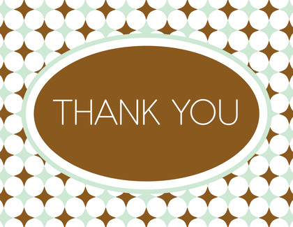 Unique Dots Girl Thank You Cards