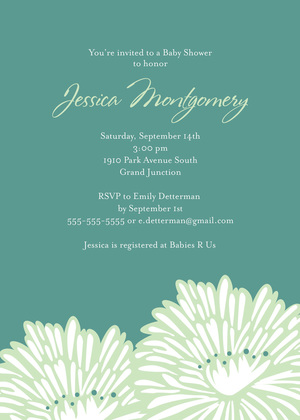 Stylish Flower Boy Invitation