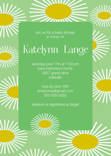 Sunflower Wood Party Lights Bridal Shower Invitations