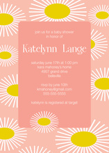 Formal Black Border Simple Pink Party Invitations