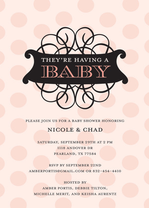 Stylish Antique Flourish Invitation