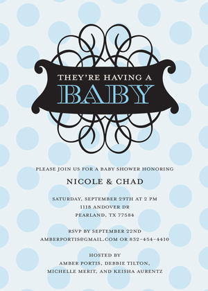 Stylish Antique Flourish Invitation