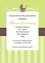 Love Buggy Carriage Invitation