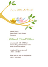 Bird Nest Green Invitation