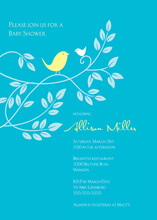 Mom-Child Joyful In Blue Invitation