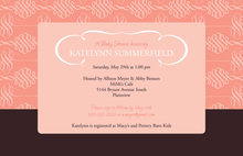 Modern Elegant Swirl Pink Invitations