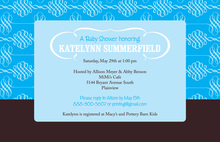 Victorian Style Boy Baby Shower Invitations