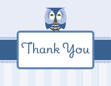 Blue Chevron Elephant Note