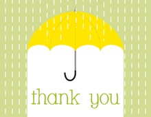 Unique Trendy Umbrella Thank You Cards