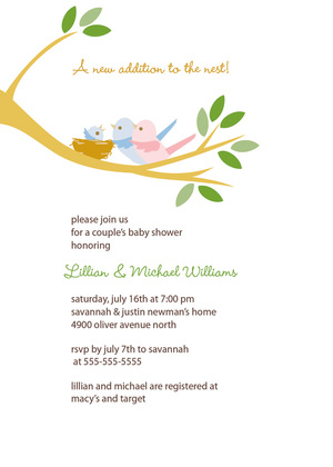 Parenting Baby Girl Invitation