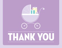 Cute Buggy Lavender Thank You Cards