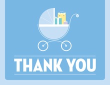 Cute Buggy Blue Thank You Cards