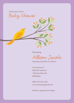 New Blooms Boy Invitation