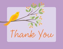 Nest Purple Thank You Cards