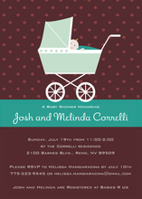 Multicolored Polka Dots Wild Flowers Baby Shower Invitations