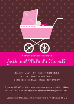 Peeking Baby Boy Invitation