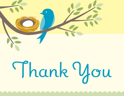 Nesting Girl Thank You Cards