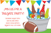 Elegant Tailgate Tub Invitations