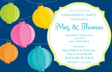 Fun Colorful Lantern Bop Invitation