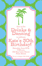 Inspired Decorated Shell Trio Beach Invitations