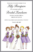 Maids in Many Colors Invitation