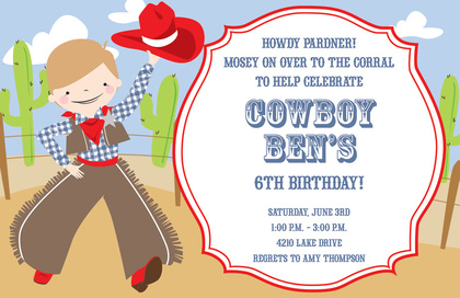 Howdy Girl Invitation