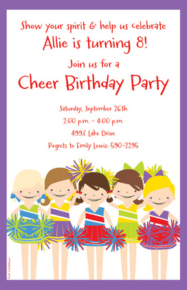 Football Boys Birthday Party Invitations